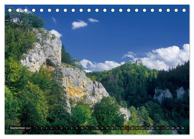 Produktbild: Kulturlandschaft Obere Donau (Tischkalender 2027 DIN A5 quer), CALVENDO Monatskalender