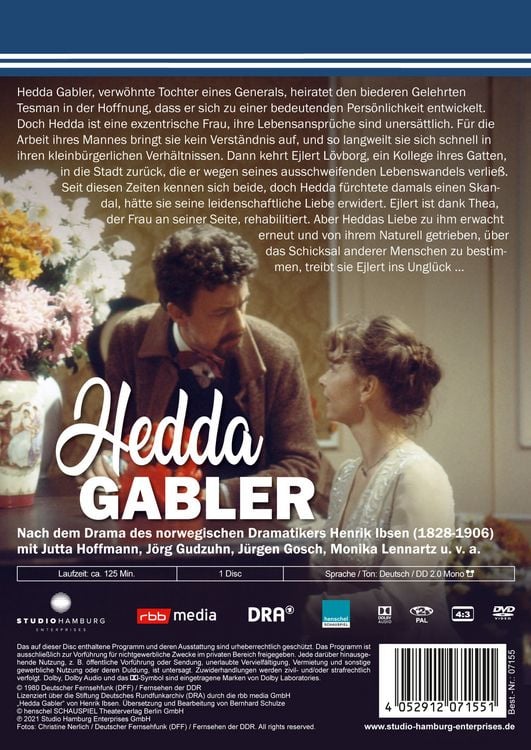 Produktbild: Hedda Gabler (DDR TV-Archiv)