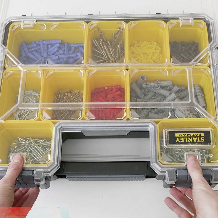 Produktbild: STANLEY 1-97-521 FatMax 10 Werkzeugbox Polypropylen Gelb