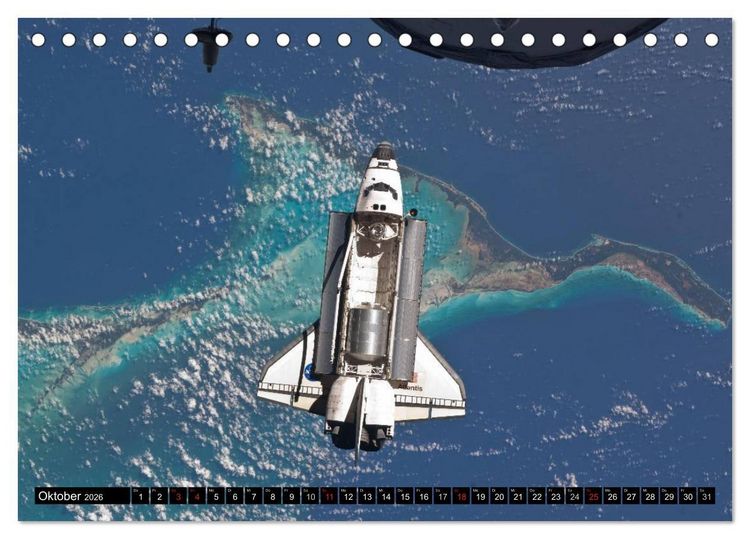 Produktbild: Space Shuttle. Impressionen aus der Raumfahrt (Tischkalender 2026 DIN A5 quer), CALVENDO Monatskalender