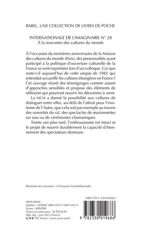Produktbild: Rencontre des cultures du monde