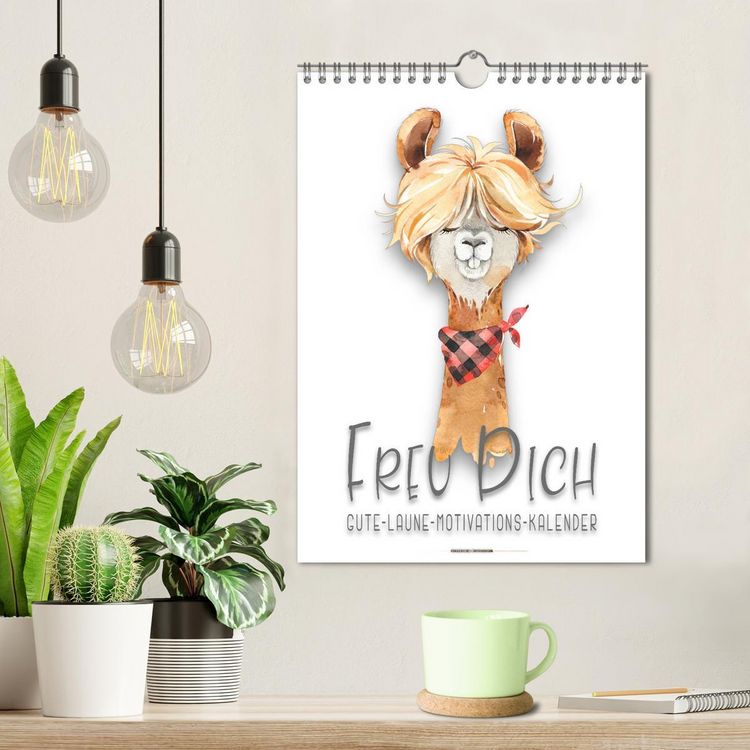 Produktbild: Freu Dich - Gute-Laune-Motivations-Kalender (Wandkalender 2026 DIN A4 hoch), CALVENDO Monatskalender