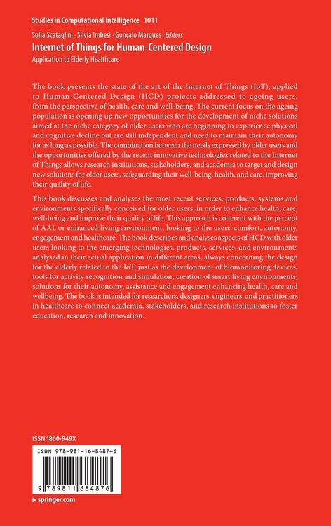 Produktbild: Internet of Things for Human-Centered Design