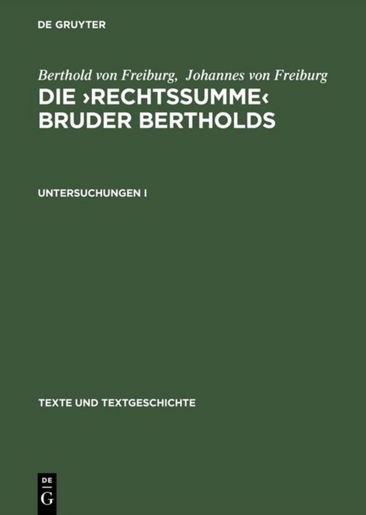 Produktbild: Untersuchungen I
