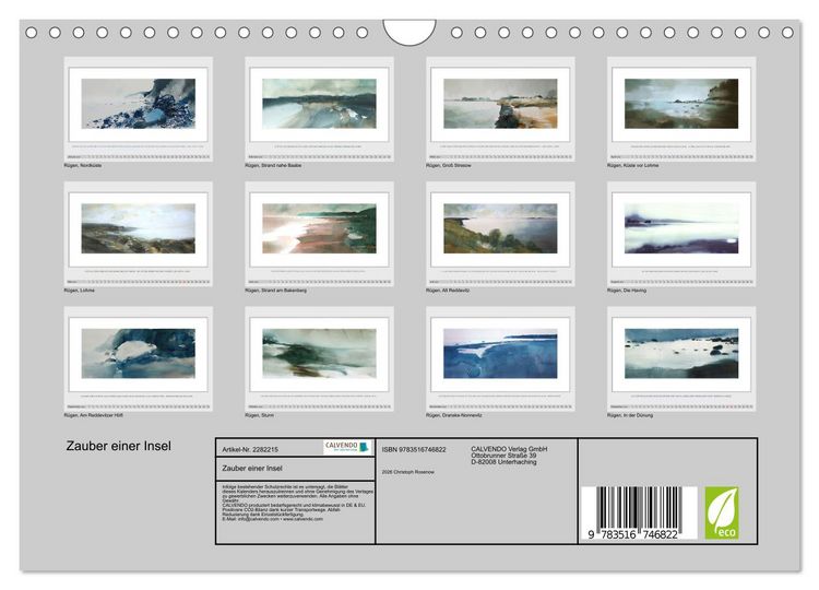 Produktbild: Zauber einer Insel (Wandkalender 2026 DIN A4 quer), CALVENDO Monatskalender