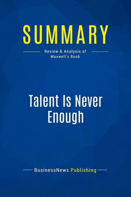 Produktbild: Summary: Talent Is Never Enough
