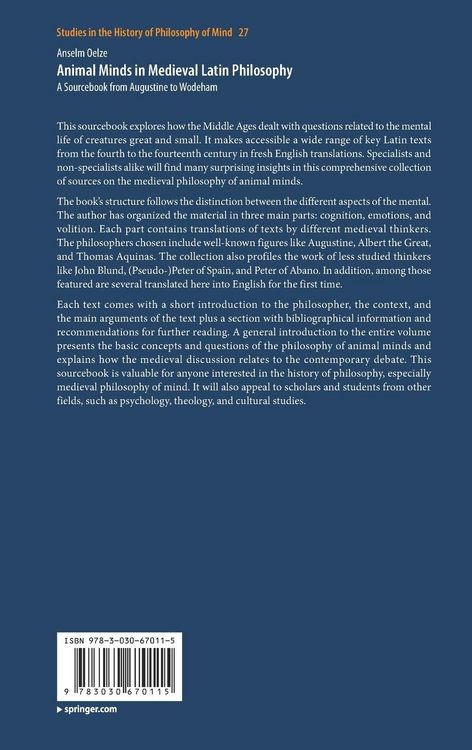 Produktbild: Animal Minds in Medieval Latin Philosophy