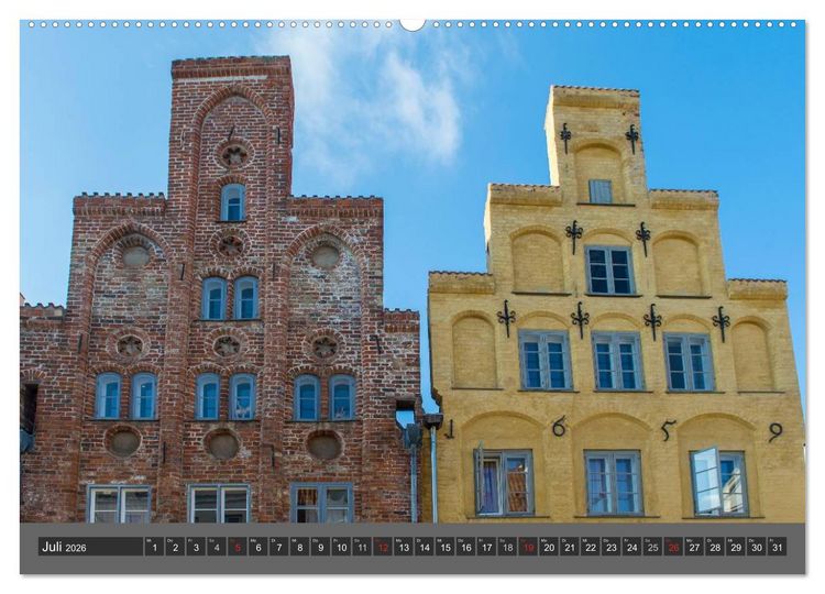 Produktbild: Die Hansestadt L&uuml;beck (Wandkalender 2026 DIN A2 quer), CALVENDO Monatskalender