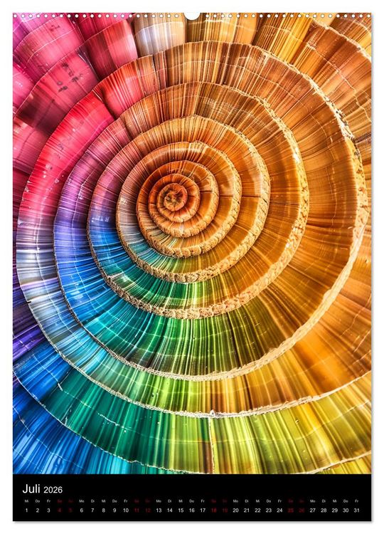 Produktbild: Tanz der Farben - Bunt durch das Jahr (hochwertiger Premium Wandkalender 2026 DIN A2 hoch), Kunstdruck in Hochglanz
