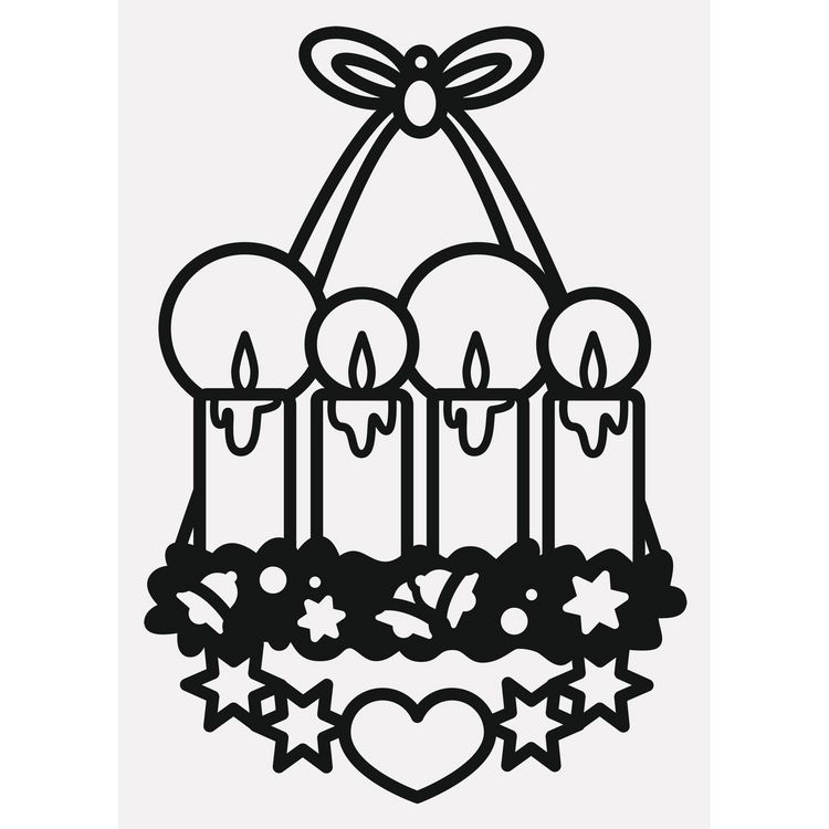 Produktbild: FOLIA&reg; Bastelset Transparentbilder Winter