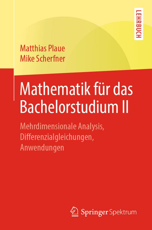 Produktbild: Mathematik f&uuml;r das Bachelorstudium II