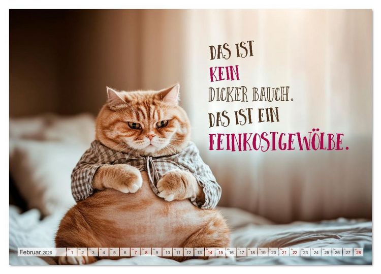 Produktbild: FLAUSCHFIGUR DELUXE Jeden Monat ein H&auml;ppchen Humor (Tischkalender 2026 DIN A5 quer), CALVENDO Monatskalender