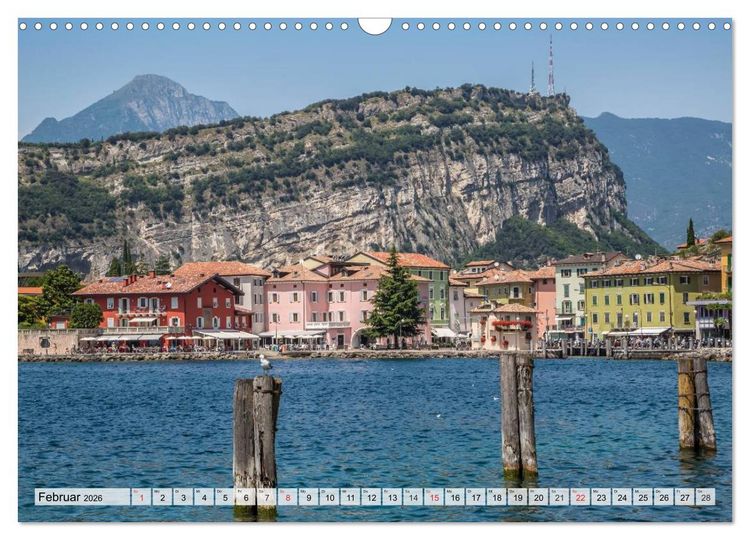 Produktbild: GARDASEE Die sch&ouml;nsten Uferpromenaden (Wandkalender 2026 DIN A3 quer), CALVENDO Monatskalender
