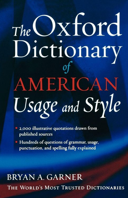 Produktbild: The Oxford Dictionary of American Usage and Style