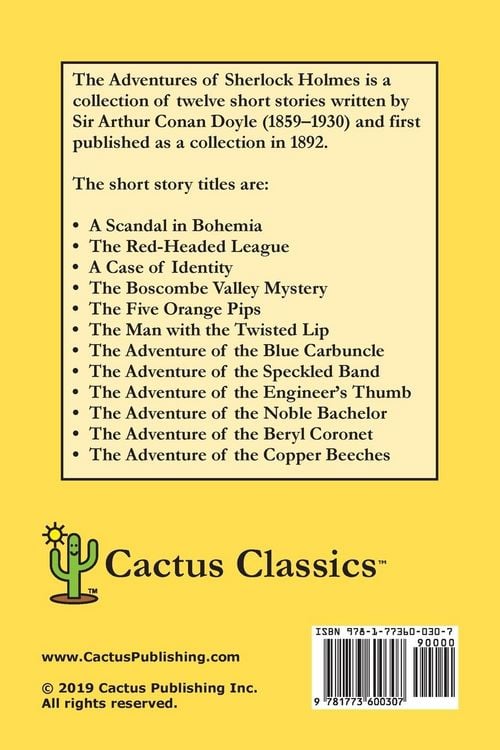 Produktbild: The Adventures of Sherlock Holmes (Cactus Classics Large Print)