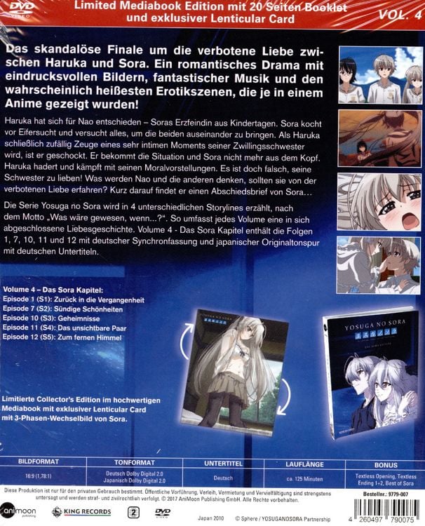 Produktbild: Yosuga no Sora - Vol. 4 - Das Sora Kapitel - Mediabook (+ Lenticular Card)
