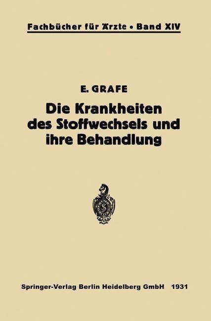 Produktbild: Die Krankheiten des Stoffwechsels und ihre Behandlung