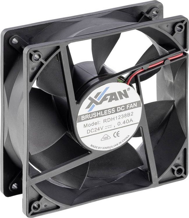 Produktbild: X-Fan RDH1238S Axiall&uuml;fter 24 V/DC 217.8 m&sup3;/h (L x B x H) 120 x 120 x 38mm