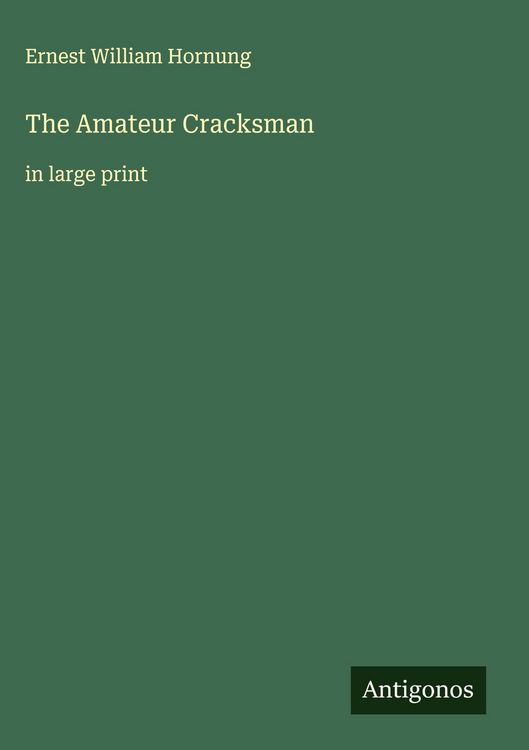 Produktbild: The Amateur Cracksman