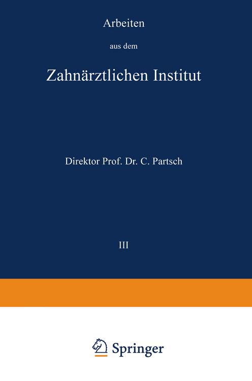 Produktbild: Arbeiten aus dem Zahn&auml;rztlichen Institut der Universit&auml;t Breslau
