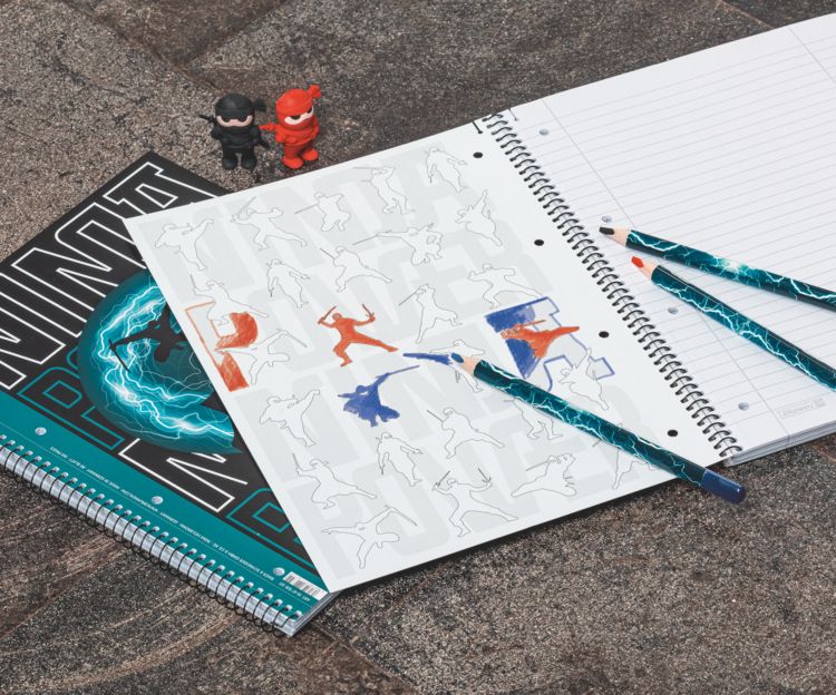 Produktbild: Brunnen Collegeblock Premium Ninja Power &brvbar; A4, Lineatur 27, 80 Blatt
