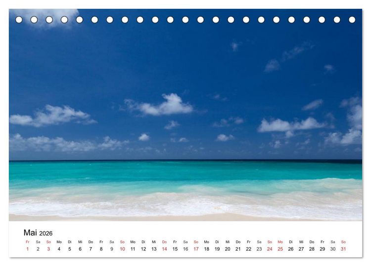 Produktbild: Traumstr&auml;nde in der Karibik (Tischkalender 2026 DIN A5 quer), CALVENDO Monatskalender