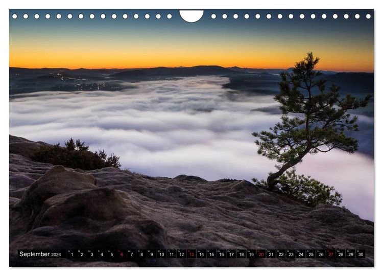 Produktbild: Bilder aus dem Nationalpark S&auml;chsische Schweiz (Wandkalender 2026 DIN A4 quer), CALVENDO Monatskalender