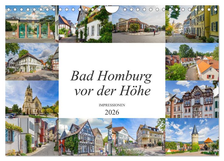 Produktbild: Bad Homburg vor der H&ouml;he Impressionen (Wandkalender 2026 DIN A4 quer), CALVENDO Monatskalender