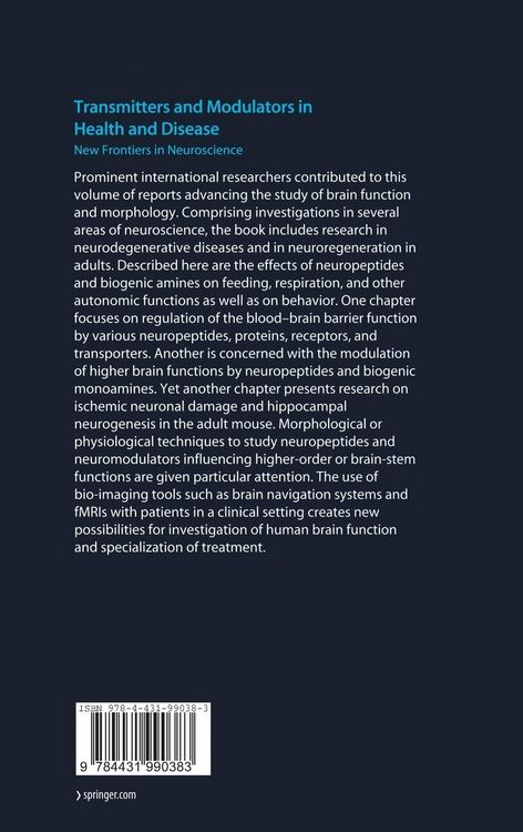 Produktbild: Transmitters and Modulators in Health and Disease