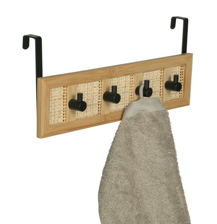 Produktbild: T&uuml;rgarderobe Mod. Allegre, aus Bambus und Rattan