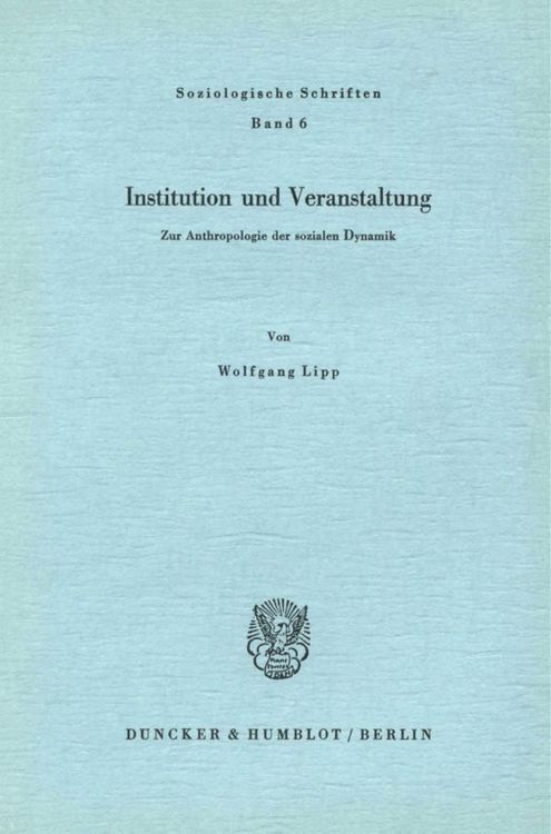 Produktbild: Institution und Veranstaltung.