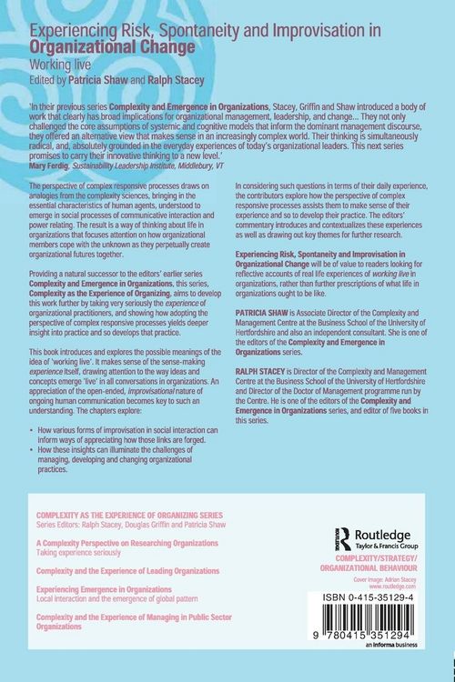 Produktbild: Experiencing Spontaneity, Risk & Improvisation in Organizational Life