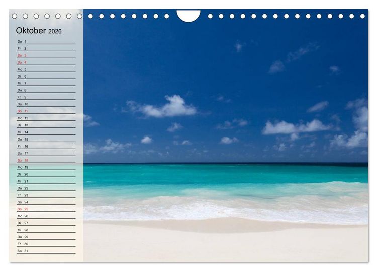 Produktbild: Traumstr&auml;nde (Wandkalender 2026 DIN A4 quer), CALVENDO Monatskalender