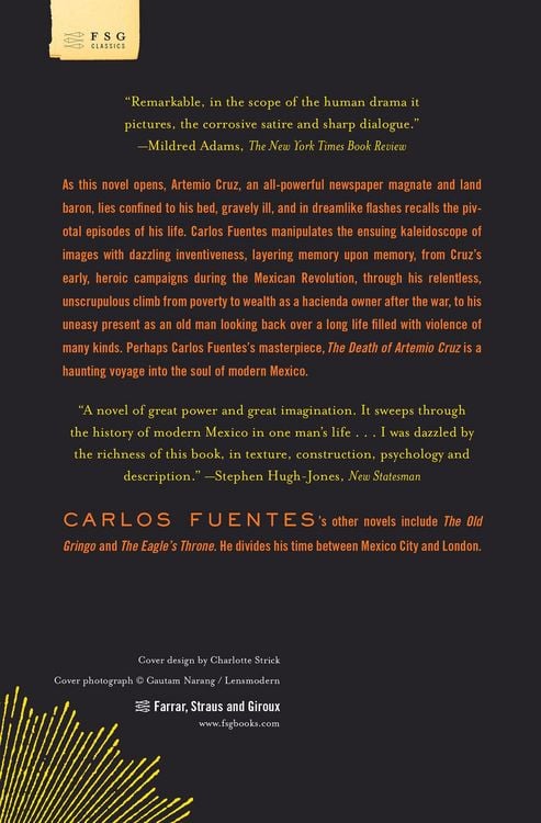 Produktbild: The Death of Artemio Cruz