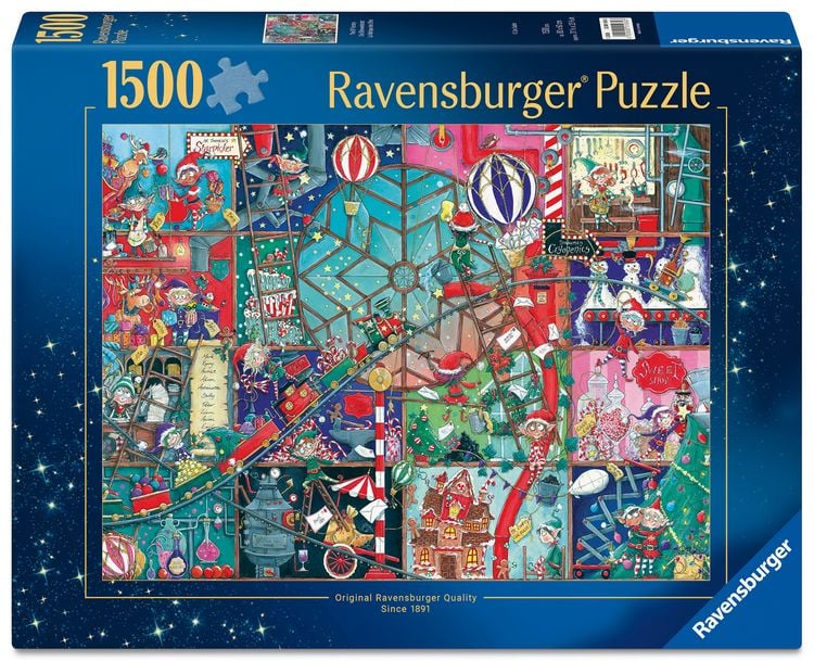 Produktbild: Erwachsenenpuzzle 1500 Teile - Die Elfenfabrik