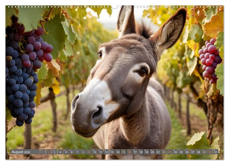 Produktbild: Eseltr&auml;ume (hochwertiger Premium Wandkalender 2026 DIN A2 quer), Kunstdruck in Hochglanz