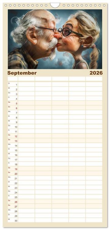 Produktbild: Familienplaner 2026 - Alt, aber nicht leise mit 5 Spalten (Wandkalender, 21 x 45 cm) CALVENDO