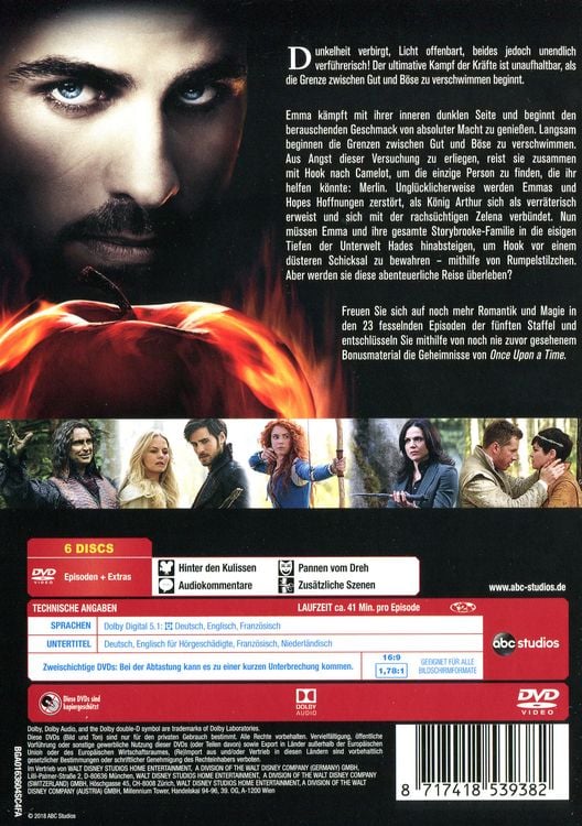 Produktbild: Once upon a time - Es war einmal - Staffel 5 [6 DVDs]