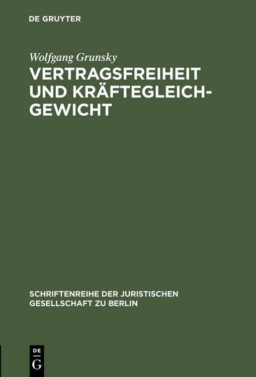 Produktbild: Vertragsfreiheit und Kr&auml;ftegleichgewicht