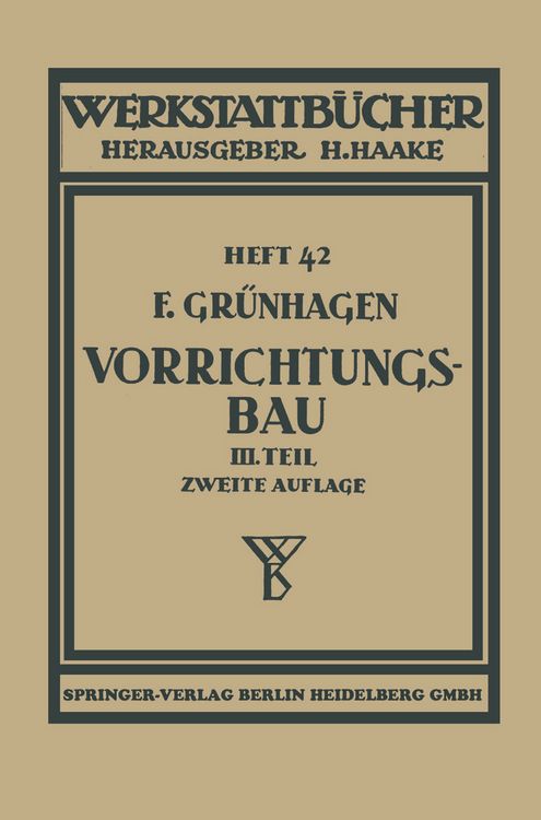 Produktbild: Der Vorrichtungsbau