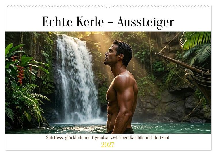Produktbild: Echte Kerle &ndash; Aussteiger (Wandkalender 2027 DIN A2 quer), CALVENDO Monatskalender