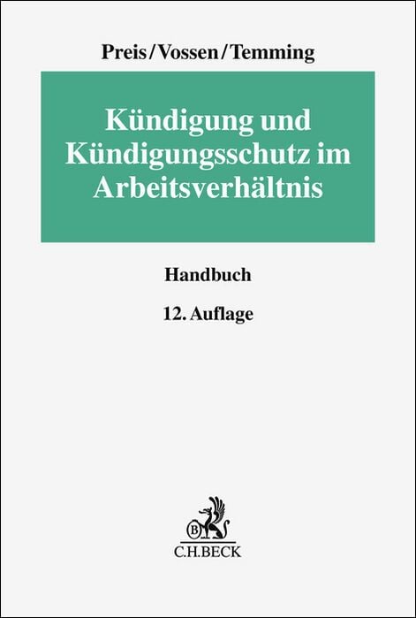 Produktbild: K&uuml;ndigung und K&uuml;ndigungsschutz im Arbeitsverh&auml;ltnis