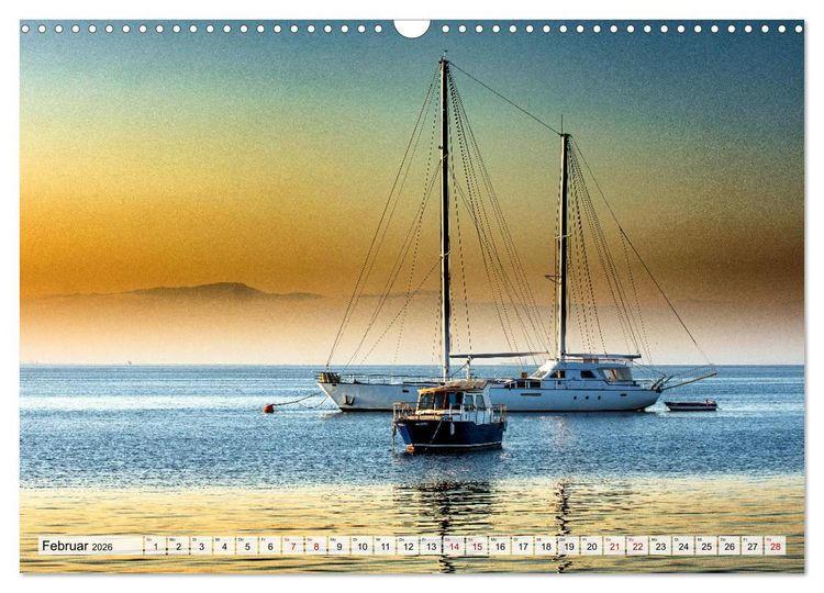 Produktbild: Segeln - mit dem Wind (Wandkalender 2026 DIN A3 quer), CALVENDO Monatskalender