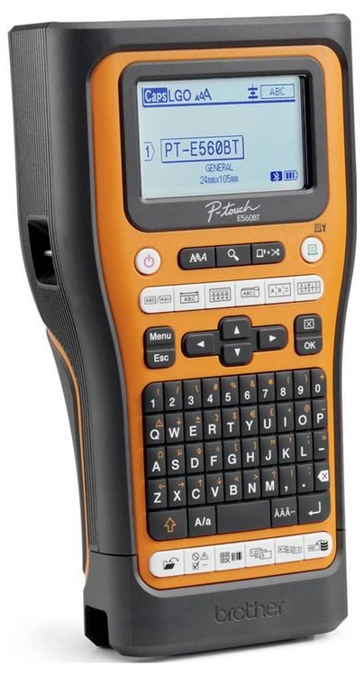 Produktbild: Brother PT-E560BT und Brother L-BOXX 136 Systemk Beschriftungsger&auml;t Geeignet f&uuml;r Schriftband: TZe, HSe 24 mm