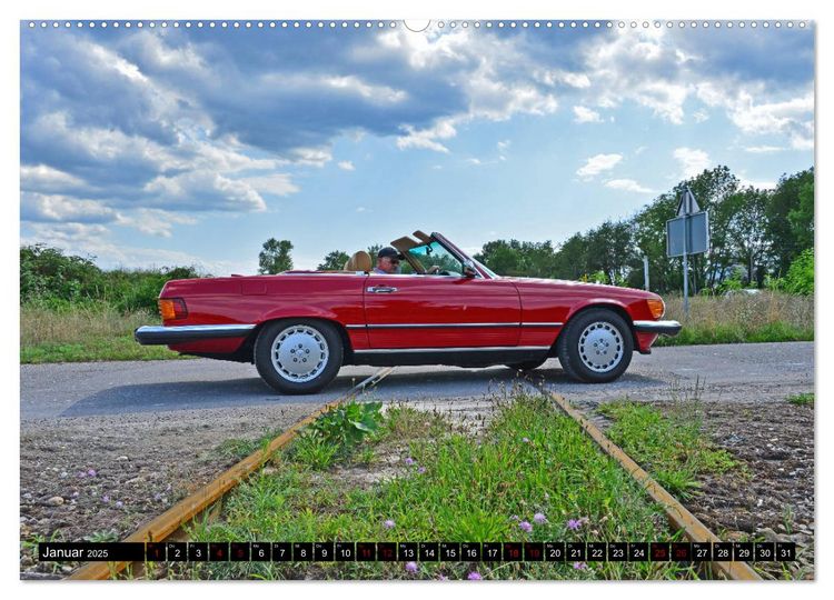 Produktbild: Ein Stern f&uuml;r Amerika - Mercedes Benz 560 SL (Wandkalender 2025 DIN A2 quer), CALVENDO Monatskalender
