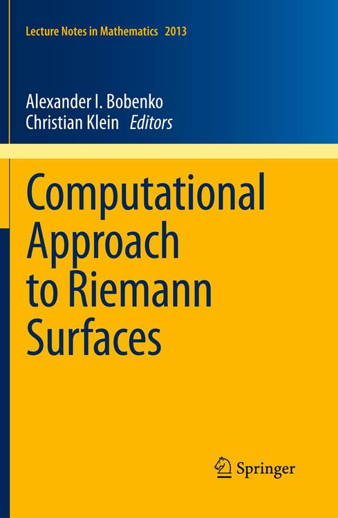 Produktbild: Computational Approach to Riemann Surfaces