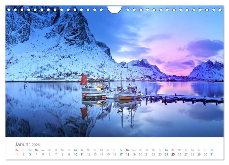 Produktbild: Norwegen - der hohe Norden (Wandkalender 2026 DIN A4 quer), CALVENDO Monatskalender