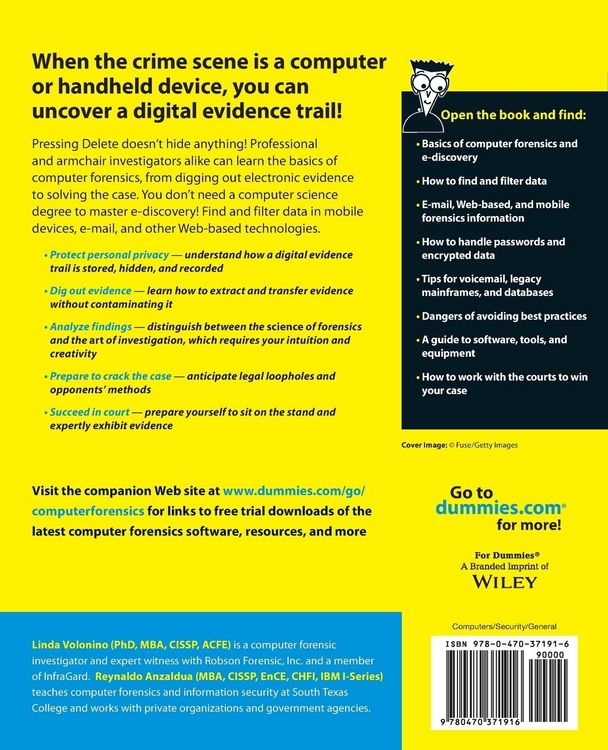 Produktbild: Computer Forensics For Dummies
