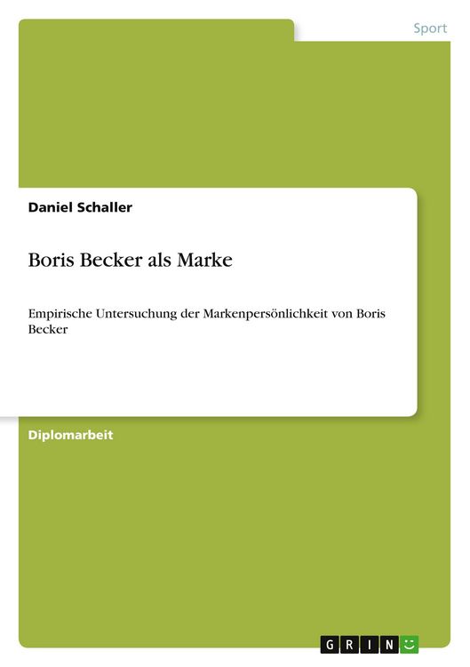 Produktbild: Boris Becker als Marke