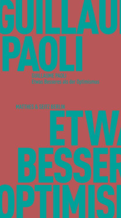 Produktbild: Etwas Besseres als der Optimismus